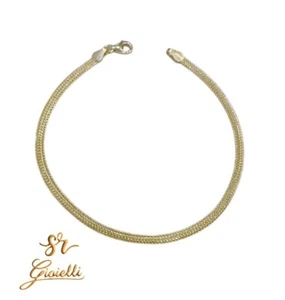 Bracciale in ORO GIALLO 19CM modello MAGLIA MILANESE 18 KT 750% List. 355€ - Imagen 1 de 6