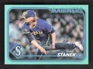 2024 Topps Update Ryne Stanek #US121 Fanatics Aqua Parallel - Picture 1 of 2