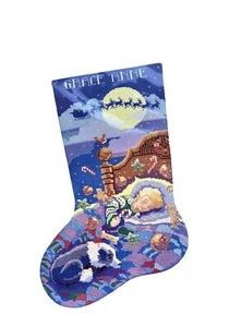 Counted Cross Stitch Christmas Stocking Kit VISIONSOF SUGARPLUMS BUCILLA NOS NIP - Picture 1 of 3