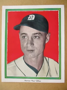 1935 Detroit Free Press DETROIT TIGERS TEAM COLOR INSERT: HERMAN "FLEA" CLIFTON - Picture 1 of 2