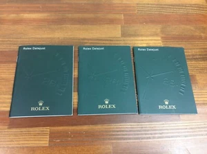 Rolex DateJust Booklets 2007 set of 3 in English + FREE SHIPPING - Picture 1 of 5