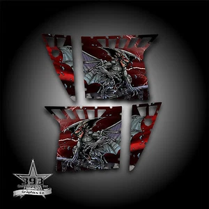 Pro Armor Door Graphics Kit Polaris RZR XP 900 RZR S 800 07-14 Guardian Red - Bild 1 von 1