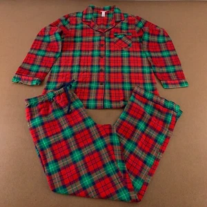 Conjunto de pijama de 2 piezas a cuadros de vacaciones rojo verde talla mediana Wondershop para mujer nuevo - Imagen 1 de 16