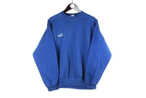 Vintage Puma Sweatshirt Gr. S blau Rundhals Pullover Pulli 90er Sport Style - Bild 1 von 4