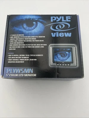 Pyle Headrest Monitor 5" LCD TV Screen For Car, EZ Install - Image 1 of 4