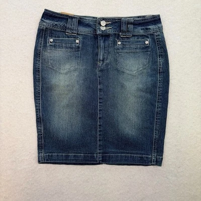 Falda vaquera de tiro bajo hasta la rodilla Younique años 90 talla 5 Foto 1 de 4
