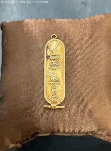 Hieroglyphenanhänger 19 Karat Gelbgold vergoldet 3,52 g - Bild 1 von 12