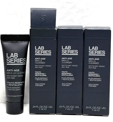 3X Limpiador Lab Series Anti-Age MaxLS Juvenil Renovador+Revitalizante 0.24oz/7ml NUEVO Foto 1 de 4