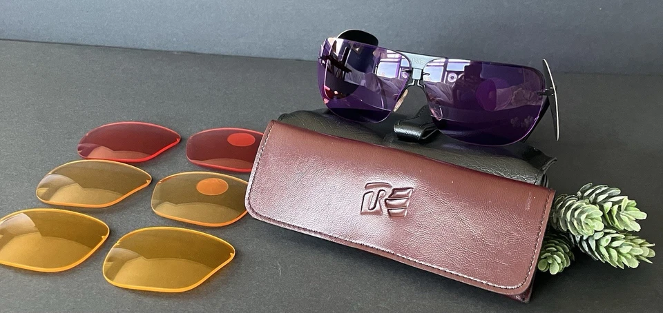 复古 Randolph RE Ranger XL 3 镜头套件 160 毫米射击眼镜带外壳和备用镜头 — 第 1/4 张图片