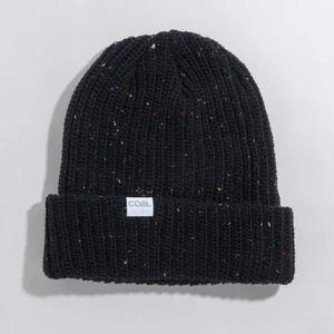 Coal The Shoreline Mid Length Acrylic Wool Blend Beanie Unisex OSFM Black New - Picture 1 of 1