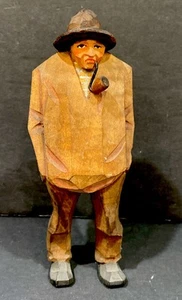 VTG Hand-carved Wooden Figurine Hoho/Fisherman By C O Trygg (1910-1993) Sweden - Bild 1 von 5