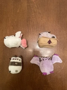 Pusheen plush lot of 4 small Stuffed Critters Keychains GUND - Picture 1 of 2