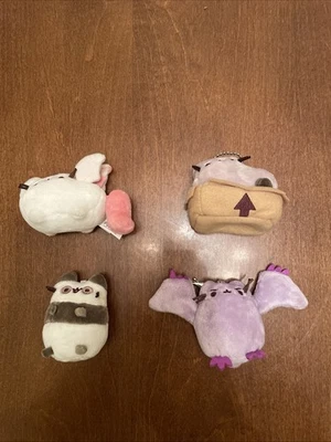 Pusheen plush lot of 4 small Stuffed Critters Keychains GUND - Image 1 of 2