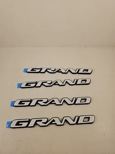 New Lot Of 4 Pontiac GM OEM 97-01 Grand Prix Front Door-Emblem Badge Nameplate - Picture 1 of 2
