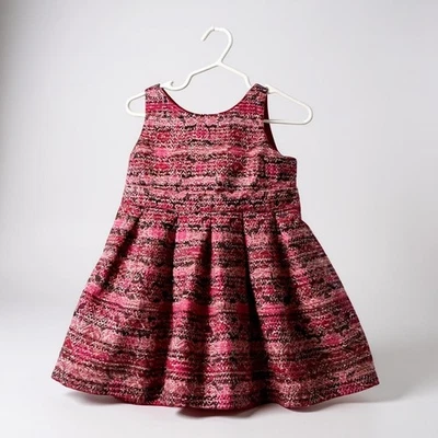 Genuine Kids by OshKosh B'Gosh Pink Red Tweed Sleeveless Dress 2T - Image 1 of 4