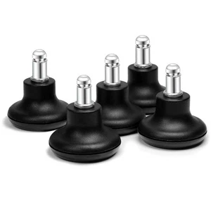 Bell Glides Replacement Office Chair or Stool Swivel Caster Wheels to Fixed S... - Bild 1 von 5
