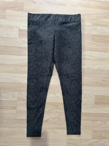 Leggings MATTY M taglia M nuovi senza etichette pantaloni pull on stampa serpente elasticizzati cuciture interne 26" - Foto 1 di 7