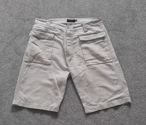 Mens Light Grey Linen Shorts, 36 Inch Waist, Regular - Picture 1 of 3