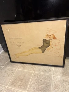 Telephone girl signed artwork George Petty - Picture 1 of 8