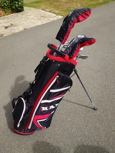 Ram Accubar Golf Clubs Set With Stand Bag, MRH NEW S Flex Graphite/Steel - Picture 1 of 5