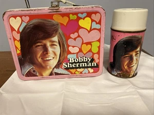 Vintage 1972 Bobby Sherman Metall Brotdose & Metall Thermoskanne siehe Bilder - Bild 1 von 13