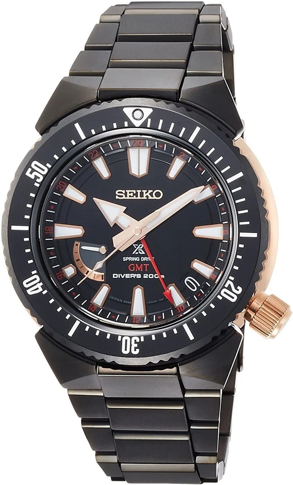 SEIKO ProspeX Spring Drive SBDB018 GMT mergulhador titânio 5R66 200m - Imagem 1 de 1