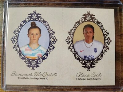 2024 Parkside NWSL Vol. 1 Savannah McCaskill Alana Cook Beachwood Brand #49 43 - Image 1 of 2