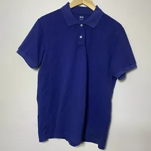 Uniqlo Polo Uomo Manica Corta Blu Taglia Large - Foto 1 di 3
