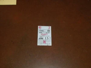 1959 DODGERS BASEBALL TICKET STUB VS BRAVES DRYSDALE WIN MOON HR - Picture 1 of 2