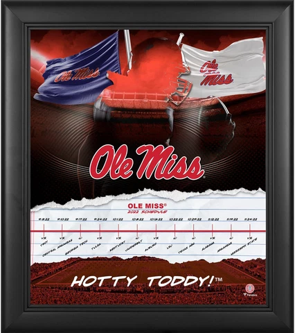 Ole Miss Rebels Framed 15"x 17" 2022 Gameday Schedule Collage Cover