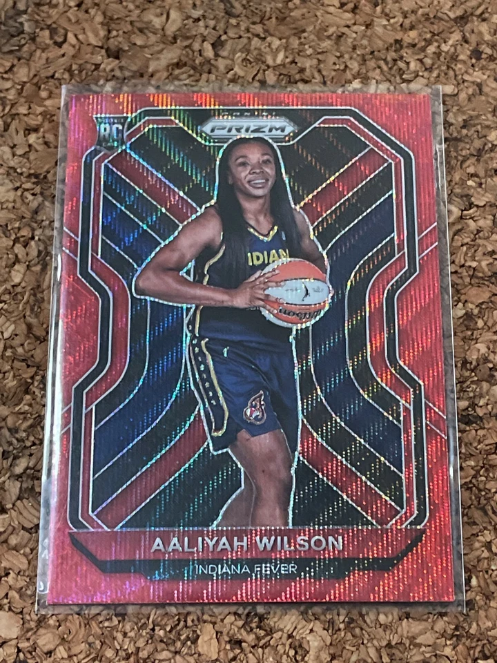 2021 Panini Prizm WNBA Red Wave Aaliyah Wilson #99 Rookie - Image 1 of 1