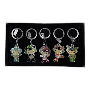 Beijing 2008 Olympics Mascot Keychains Set of 5 in Original Box - Picture 1 of 6