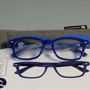 NEW Navy Kids Blue Light Filtering Glasses No Correction 5-10 yrs w/case - Picture 1 of 3