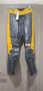 Vintage Road Racing Flat Track Leathers 26" waist nos new old stock Vintage vmx - Picture 1 of 5
