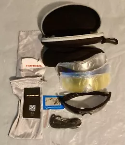 New TOREGE Sports Sunglasses Polarized With 4 Interchangeable Lenses & Case - Picture 1 of 5