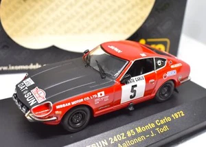 Modellino auto rally scala 1:43 Datsun 240 Z IXO diecast modellismo statico car - Foto 1 di 3