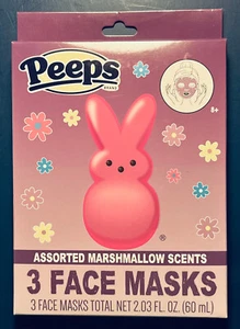 Nuevas MASCARILLAS PEEPS 3 surtidas AROMAS DE MALVAVISCO Gran relleno de CESTA DE PASCUA! - Imagen 1 de 2