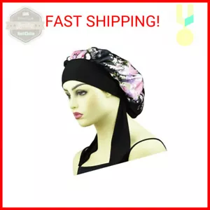 Silk Bonnet Satin Bonnet for Sleeping Curly Hair Cover Sleep Cap Silk Night Caps - Picture 1 of 2