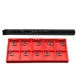 Barra de orificio de torno orificio interior S12M-SCLCR06 12*150 mm + inserto de carburo CCMT060204 - Imagen 1 de 8
