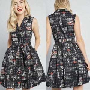 ModCloth NWT Community Brunch Shirt Dress Button Up Lined W/Pockets Sz.S - Picture 1 of 12
