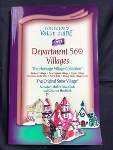Department 56 Villages 1997 Collector's Value Guide Book Heritage Snow Village - Picture 1 of 2