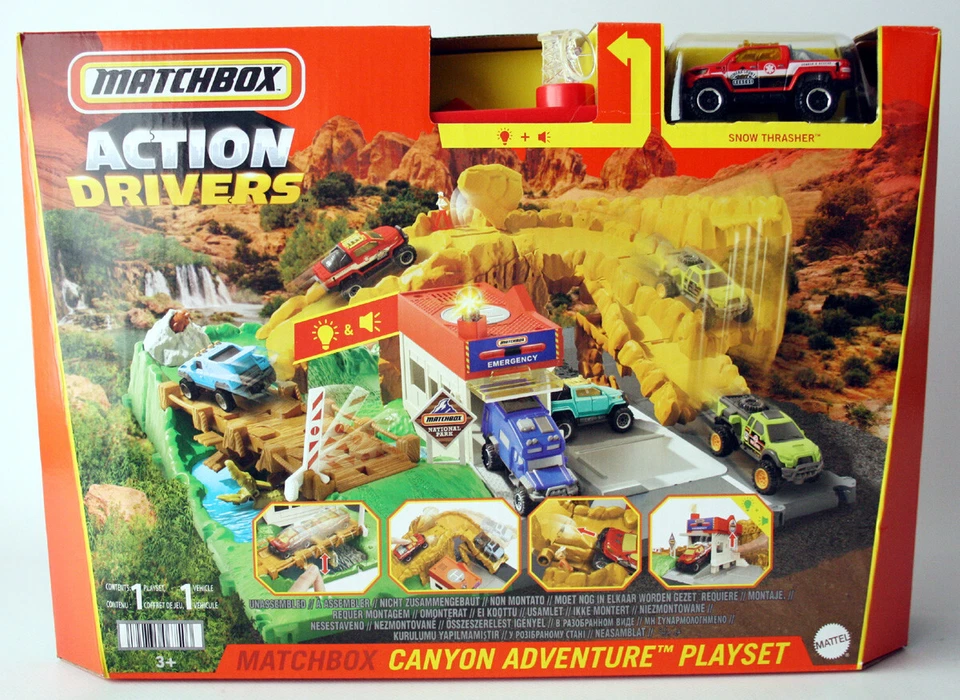 RARE 2021 MATCHBOX ACTION DRIVERS CANYON ADVENTURE PLAYSET NEW SEALED ! - Image 1 of 4