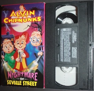 Alvin And The Chipmunks: NIGHTMARE ON SEVILLE STREET (vhs) Simon, Theodore. VG - Foto 1 di 2