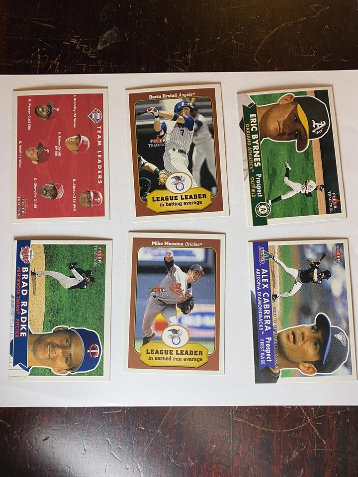 2001 Fleer Tradition Baseball - Complete your set - Pick your cards - Image 1 of 1