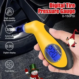 Digital Air Pressure Gauge PSI with LCD Display Bike Car Motorcycle Tyre UK - Picture 1 of 6