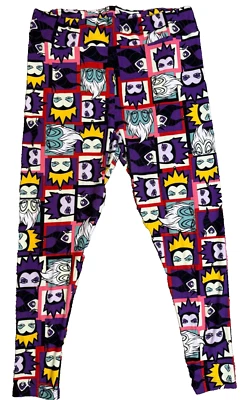 Leggings LuLaRoe Disney TC2 VILLANO *RAROS* Maléfica - Úrsula - Reina Malvada Alto Foto 1 de 4