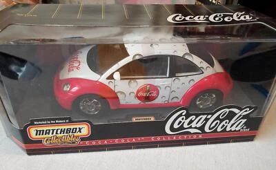 Matchbox Coca-Cola 1999 New Beetle 1:18 scale diecast NRFB #38100-0910 - Image 1 of 4