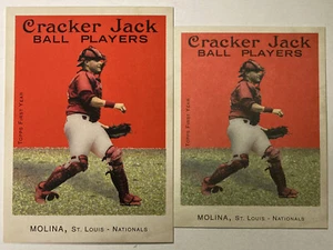 Yadier Molina 2004 Cracker Jack Regular & MINI Rookie Cards #204 & 204 (3581)  - Picture 1 of 2