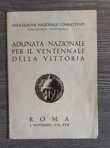 Adunata Nazionale Per Il Ventennale Della Vittoria Roma 1938.Ass.ne nazionale - Picture 1 of 4