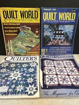 4 Quilt Magazines Quilt Work Quilters Newsletter 78 85 99 86 - Image 1 of 4